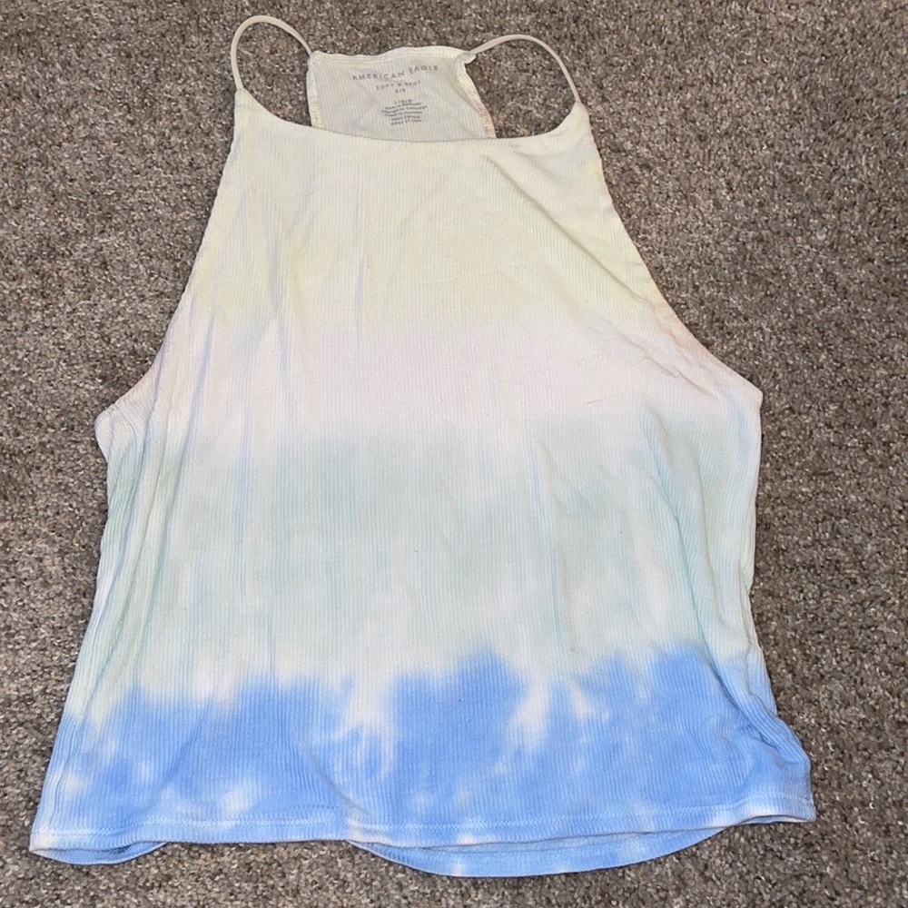 American Eagle Halter Ribbed Tank Top
